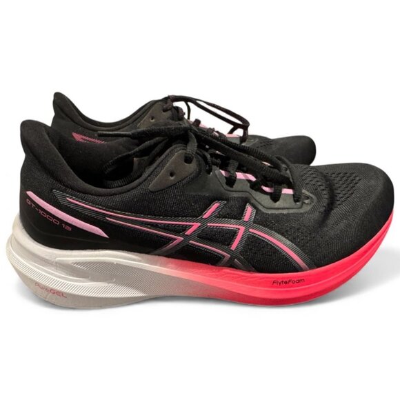 ASICS GT-1000 13 Women’s Running Shoes — Size 10 — Black/Pink Glo — Excellent - Picture 2 of 8